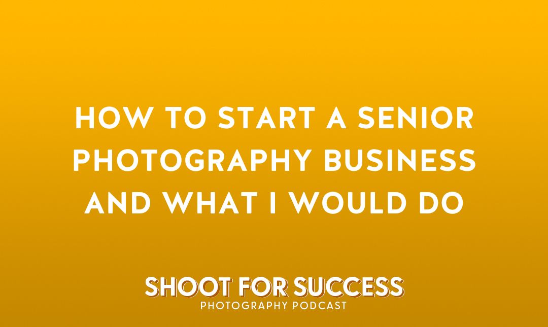 Sean Brown teaching photographers how to build a profitable high school senior photography business, covering branding, pricing, equipment, model calls, senior rep programs, and workflow systems.